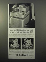 1956 Bell &amp; Howell TDC Headliner 303 Projector Ad - £14.30 GBP