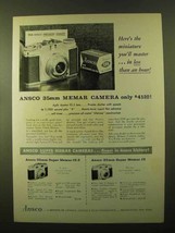1957 Ansco Memar Camera Ad - Miniature You&#39;ll Master - £14.45 GBP