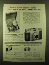 1957 Ansco Memar Camera Ad - Compact Complete - £14.45 GBP