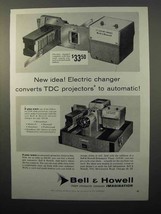 1957 Bell & Howell TDC Headliner 303 Slide Projector Ad - $18.49