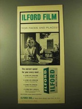 1957 Ilford HP5 Film Ad - For Faces and Places - $18.49