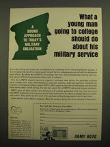 1966 Army ROTC Ad - Young Man Going to College - £14.54 GBP