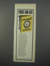 1966 Arm &amp; Hammer Baking Soda Ad - First Aid Kit - £14.48 GBP