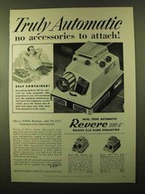 1957 Revere 888-D Slide Projector Ad - Truly Automatic - £14.78 GBP