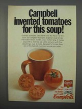 1966 Campbell&#39;s Tomato Soup Ad - Invented Tomatoes - $18.49