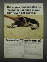 1966 Hercules Herculon Olefin Fiber Ad - Puppy Dog - £14.78 GBP
