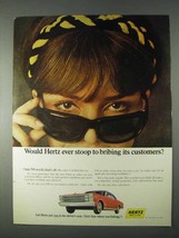 1966 Hertz Rent-a-Car Ad - Stoop To Bribing Customers - £14.78 GBP