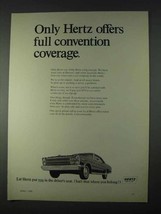 1966 Hertz Rent-a-Car Ad - Full Convention Coverage - £14.78 GBP