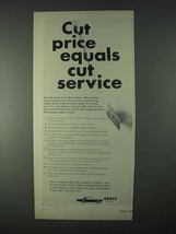 1966 Hertz Rent-a-Car Ad - Cut Price Equals Cut Service - £14.78 GBP