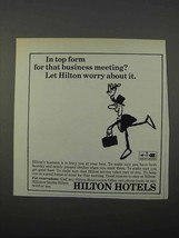 1966 Hilton Hotels Ad - Top Form For Business Meeting - £14.45 GBP