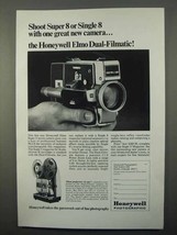 1966 Honeywell Elmo Dual-Filmatic Movie Camera Ad - Shoot Super 8 or Single 8 - £14.78 GBP