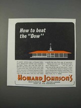 1966 Howard Johnson&#39;s Motor Lodges Ad - Beat the Dow - £14.90 GBP