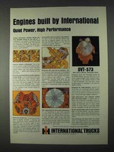 1966 International Harvester DVT-573 Engine Ad - £14.72 GBP