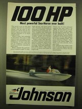 1966 Johnson V-100 Golden Meteor Outboard Motor Ad - £14.65 GBP