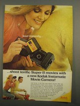 1966 Kodak Instamatic M2 Movie Camera Ad - Instantly - $18.49