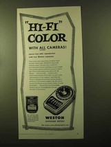 1957 Weston Master III Meter Ad - Hi-fi Color - £14.26 GBP