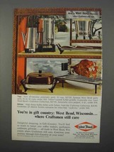 1966 West Bend Ad - Automatic Perk, Party Perk, Griddle - £14.46 GBP