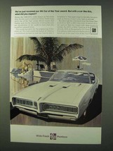 1968 Pontiac GTO Ad - Received 4th Car of Year Award - £14.26 GBP