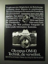 1979 Olympus OM-10 Camera Ad - in German - £14.46 GBP