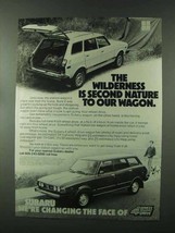 1979 Subaru 4 Wheel Drive Wagon Ad - The Wilderness - $18.49