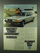 1979 Volkswagen Scirocco Ad - Maserati? Ferrari? - £14.44 GBP