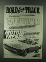 1980 Triumph TR7 Convertible Ad - Road &amp; Track - £14.48 GBP