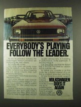 1980 Volkswagen Rabbit Ad - Playing Follow the Leader - £14.50 GBP