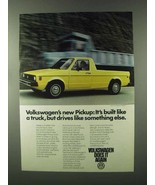 1980 Volkswagen Pickup Ad - Drives Like Something Else - £14.78 GBP