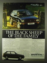 1982 Honda Civic S Ad - The Black Sheep of the Family - £14.52 GBP