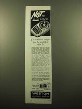 1959 Weston Master III Exposure Meter Ad - Not So-So - £14.26 GBP