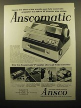 1960 Ansco Anscomatic Projector Ad - Here&#39;s the Story - £14.46 GBP