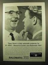 1960 Bausch &amp; Lomb Balomatic 755 Projector Ad - £14.78 GBP