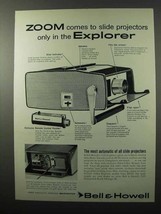 1960 Bell & Howell 754Y Explorer Projector Ad - $18.49