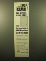 1960 Braun F-60 Pocket-Pak Flash Ad - Pack Sunlight - £14.78 GBP