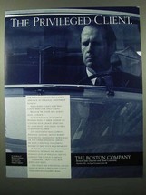 1988 The Boston Company Ad - Privileged Client - $18.49