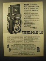 1960 Yashica-Mat LM Camera Ad - Electric-Eye - £14.50 GBP