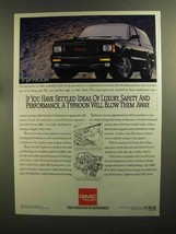 1992 GMC Typhoon Ad - Settled Ideas of Luxury, Safety - $18.49