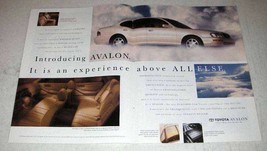 1994 Toyota Avalon Car Ad - Experience Above All Else - £14.54 GBP