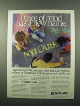 1996 New York Life NYLCare Ad - Peace of Mind - $18.49