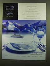 2000 Celebrity Cruises Ad - Alaskan Halibut for Entre - £14.49 GBP