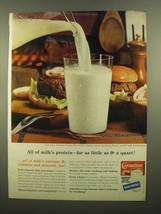 1965 Carnation Instant Nonfat Dry Milk Ad - Protein - £14.60 GBP