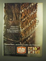 1965 Duncan Hines Cake Mix Ad - Meltingly Moist - £14.45 GBP