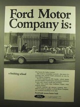 1965 Ford Motor Company Ad - a Finishing School - $18.49