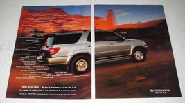 2000 Toyota Sequoia SUV Ad - In the Back - £14.78 GBP