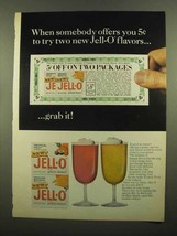 1965 Jell-O Tropical Fruit and Orange-Banana Ad - $18.49