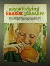 1965 Sunkist Oranges Ad - Ssssatisfying Pleasure - $18.49