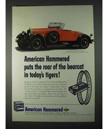 1966 A-H Oil Ring Ad - 1927 Stutz Black Hawk Speedster - £14.78 GBP