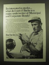 1966 Bache &amp; Co. Brokers Ad - Major Underwriter - £14.48 GBP