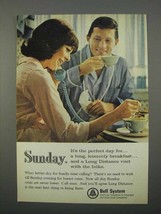 1966 Bell Telephone Ad - Sunday It&#39;s The Perfect Day - £14.49 GBP