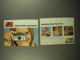 1966 Kodak Instamatic 104 Camera Ad - The Fun - $18.49